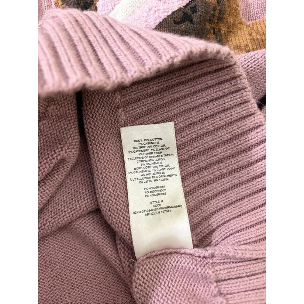 Aritzia Sunday Best Peggy Icon Dog Graphic Cotton Cashmere Sweater XS